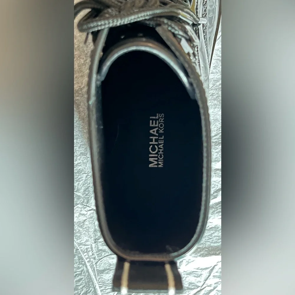 NIB NWT MICHAEL Michael Kors Tavie Combat Rain Boot Water Resistant Size 9 - Picture 11 of 14